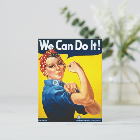  Rosie het Riveter War Briefkaart (Staand voorkant)