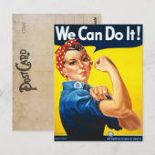  Rosie het Riveter War Briefkaart (Voorkant / Achterkant)