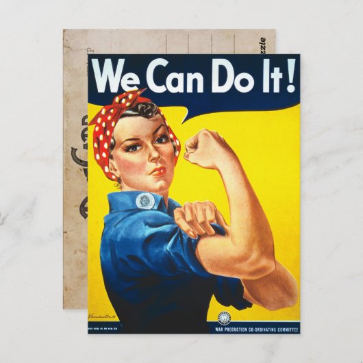  Rosie het Riveter War Briefkaart (Voorkant / Achterkant)