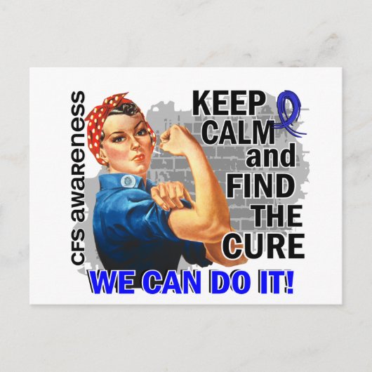 Rosie Keep Calm CFS.png Briefkaart (Voorkant)