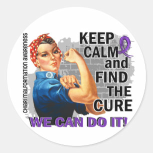 Rosie Keep Calm Chiari.png Ronde Sticker