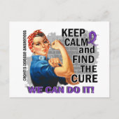 Rosie Keep Calm Crohn's.png Briefkaart (Voorkant)