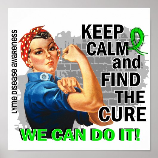 Rosie Keep Calm Lyme Disease.png Poster (Voorkant)