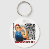 Rosie Keep Calm Narcolepsy.png Sleutelhanger (Voorkant)