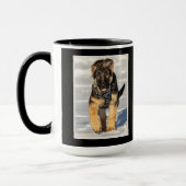 Rosie Luke Zwarte Koffiemok Mok (Links)