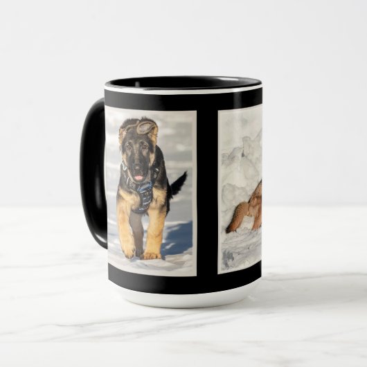 Rosie Luke Zwarte Koffiemok Mok (Voorkant links)