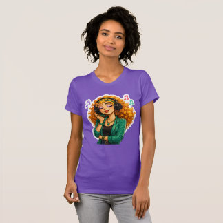 Rosie Max Cartoon Meisje T-Shirt – Schattig Oranje