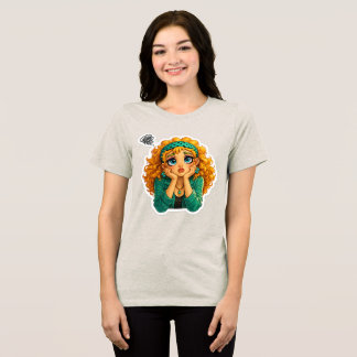 Rosie Max Cartoon Meisje T-Shirt – Schattig Oranje