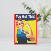 Rosie met jou aanmoedigen heeft dit briefkaart (Staand voorkant)