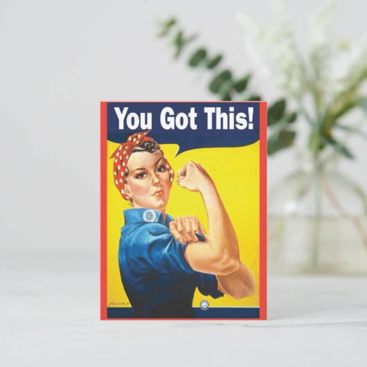 Rosie met jou aanmoedigen heeft dit briefkaart (Staand voorkant)