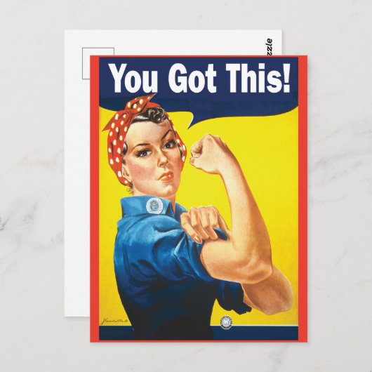 Rosie met jou aanmoedigen heeft dit briefkaart (Voorkant / Achterkant)