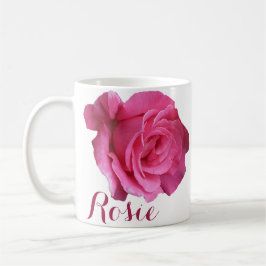 Rosie naam roze rozenbloemen boho Koffiemok