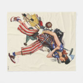 Rosie naar de redding fleece deken (Voorkant (Horizontaal))