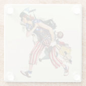 Rosie naar de redding glazen onderzetter (Achterkant)