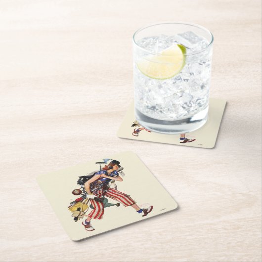 Rosie naar de redding kartonnen onderzetters (Insitu)