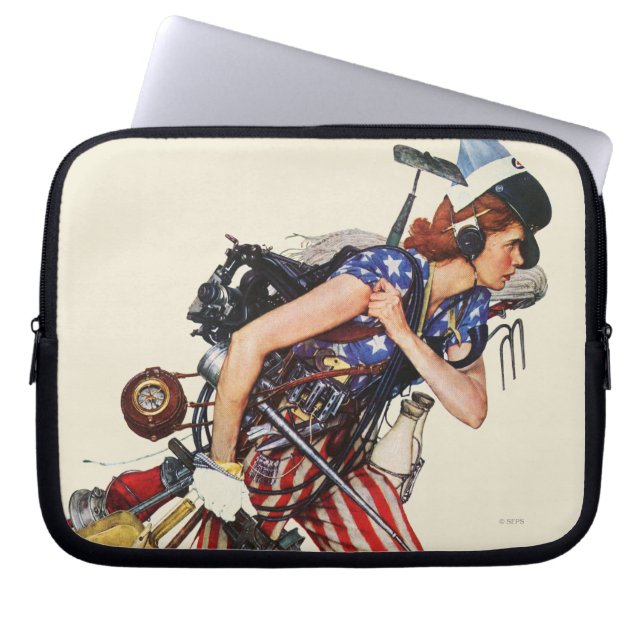 Rosie naar de redding laptop sleeve (Voorkant)
