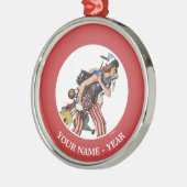 Rosie naar de redding metalen ornament (Links)