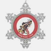 Rosie naar de redding tin sneeuwvlok ornament (Voorkant)