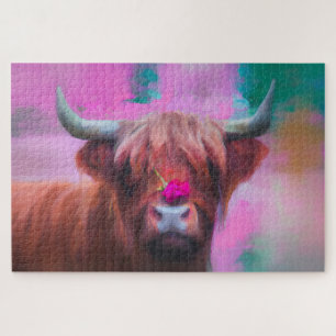 "Rosie of the Highlands" – Hooglandrund Portret Legpuzzel