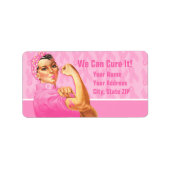 Rosie Riveter Custom Cancer Etiket (Voorkant)