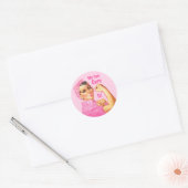Rosie Riveter Custom Cancer Ronde Sticker (Envelop)