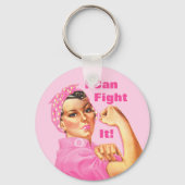 Rosie Riveter Custom Cancer Sleutelhanger (Voorkant)