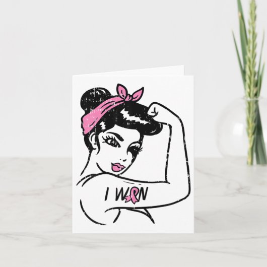 Rosie Riveter heeft het bewustzijn van borstkanker Kaart (Voorkant)