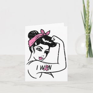 Rosie Riveter heeft het bewustzijn van borstkanker Kaart