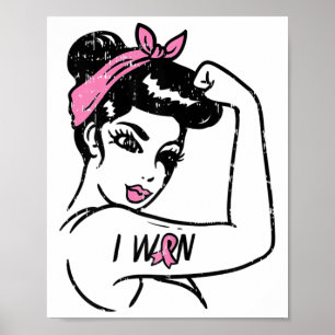 Rosie Riveter heeft het bewustzijn van borstkanker Poster