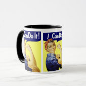 Rosie Riveter - ik kan het doen in Glenn Beck Mok (Voorkant links)