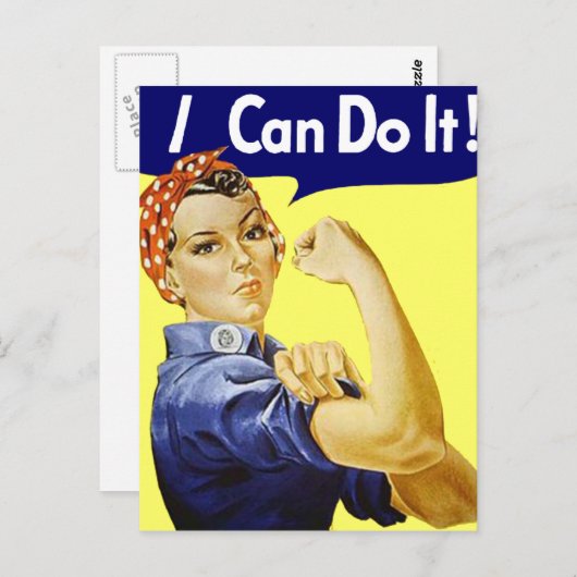 Rosie Riveter - ik kan het Glenn Beck Poster doen Briefkaart (Voorkant / Achterkant)
