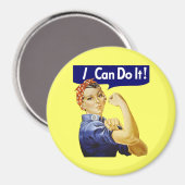 Rosie Riveter - ik kan het magneet doen (Voorkant / Achterkant)