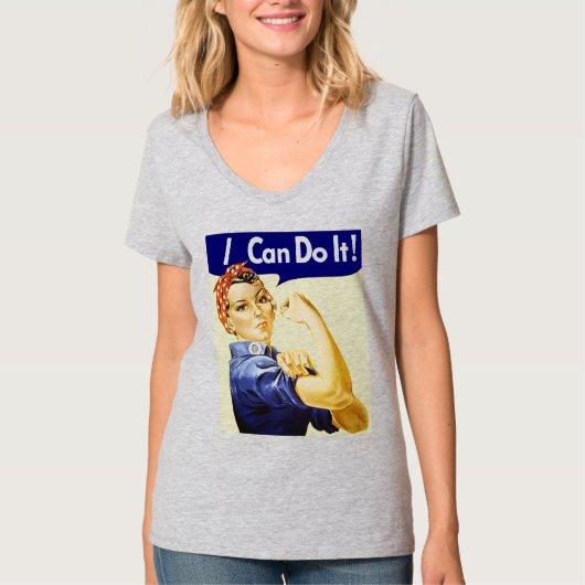Rosie Riveter - ik kan het t-shirt doen (Voorkant)