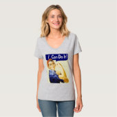 Rosie Riveter - ik kan het t-shirt doen (Voorkant volledig)