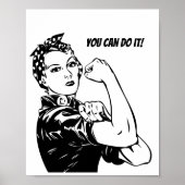 Rosie Riveter je kunt het doen Poster (Voorkant)