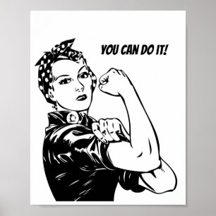 Rosie Riveter je kunt het doen Poster