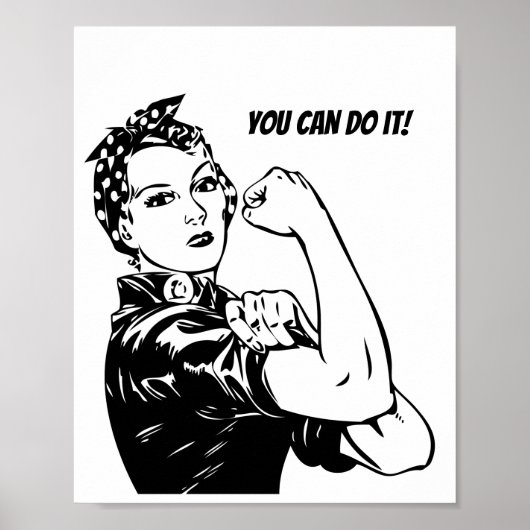 Rosie Riveter je kunt het doen Poster (Voorkant)