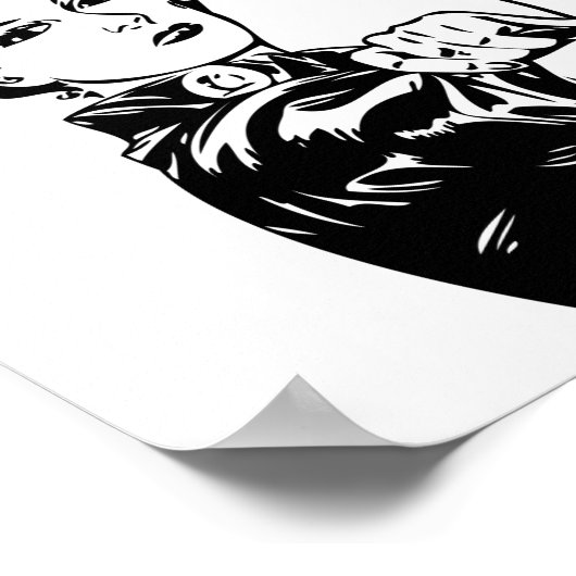 Rosie Riveter je kunt het doen Poster (Hoek)