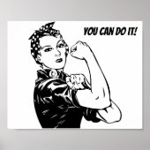 Rosie Riveter je kunt het doen Poster (Voorkant)