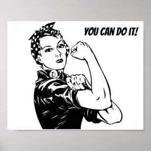 Rosie Riveter je kunt het doen Poster