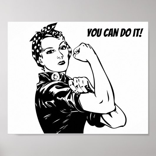 Rosie Riveter je kunt het doen Poster (Voorkant)