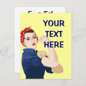  Rosie Riveter Kaart (Voorkant / Achterkant)