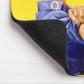 Rosie Riveter "(_____) kan het doen!" Muismat (Hoek)
