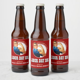 Rosie Riveter LABOR DAY BBQ Bier Etiket