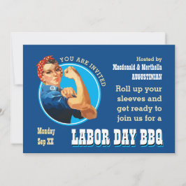 Rosie Riveter LABOR DAY BBQ Kaart
