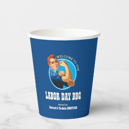 Rosie Riveter LABOR DAY BBQ Papieren Bekers
