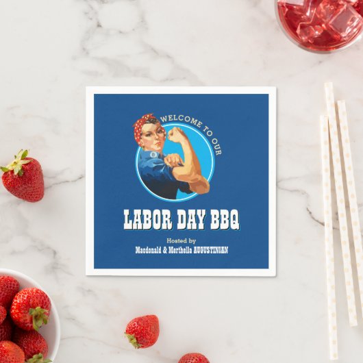 Rosie Riveter LABOR DAY BBQ Servet (Insitu)
