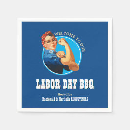 Rosie Riveter LABOR DAY BBQ Servet