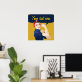 Rosie Riveter Poster (Thuiskantoor)