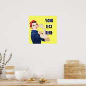 Rosie Riveter Poster (Keuken)